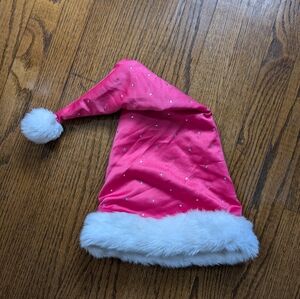VS Sexy Little Things Santa Christmas Hat Fur Pink Bling Rhinestone Holiday